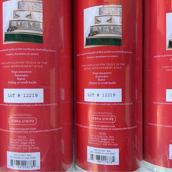 4 Rolls Opalhouse Wallpaper Zebra Black Blue Grey Bohemian Glam Peel and Stick - Picture 7 of 9